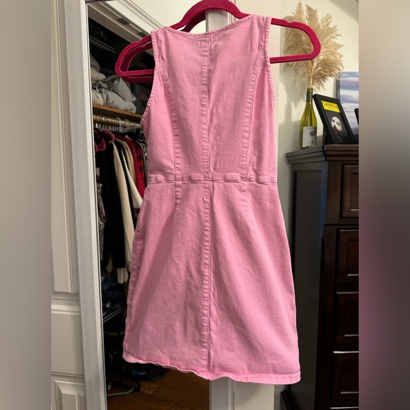 MPD Pink Square Neck Button Up Dress - Picture 2 of 3